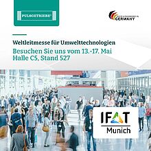 PULSGETRIEBE auf der #IFAT2024